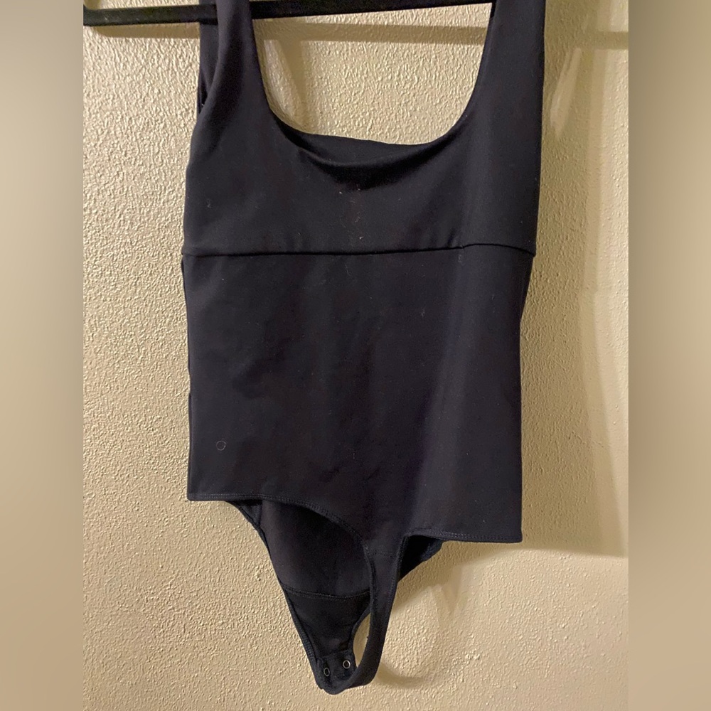 abercrombie & fitch black tank top bodysuit M - Picture 3 of 4